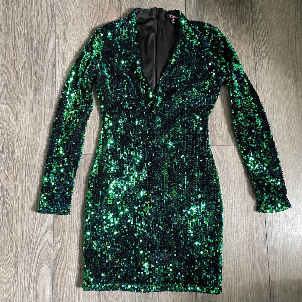 XTAREN Sequin Party Dress